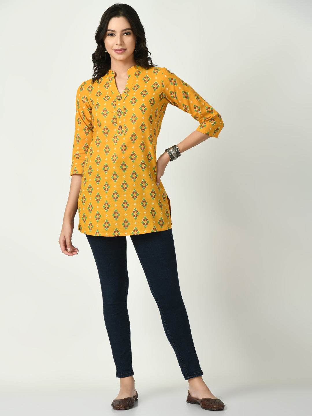 Buy Elephant Print Short Flare Kurti Online in India -Beyoung